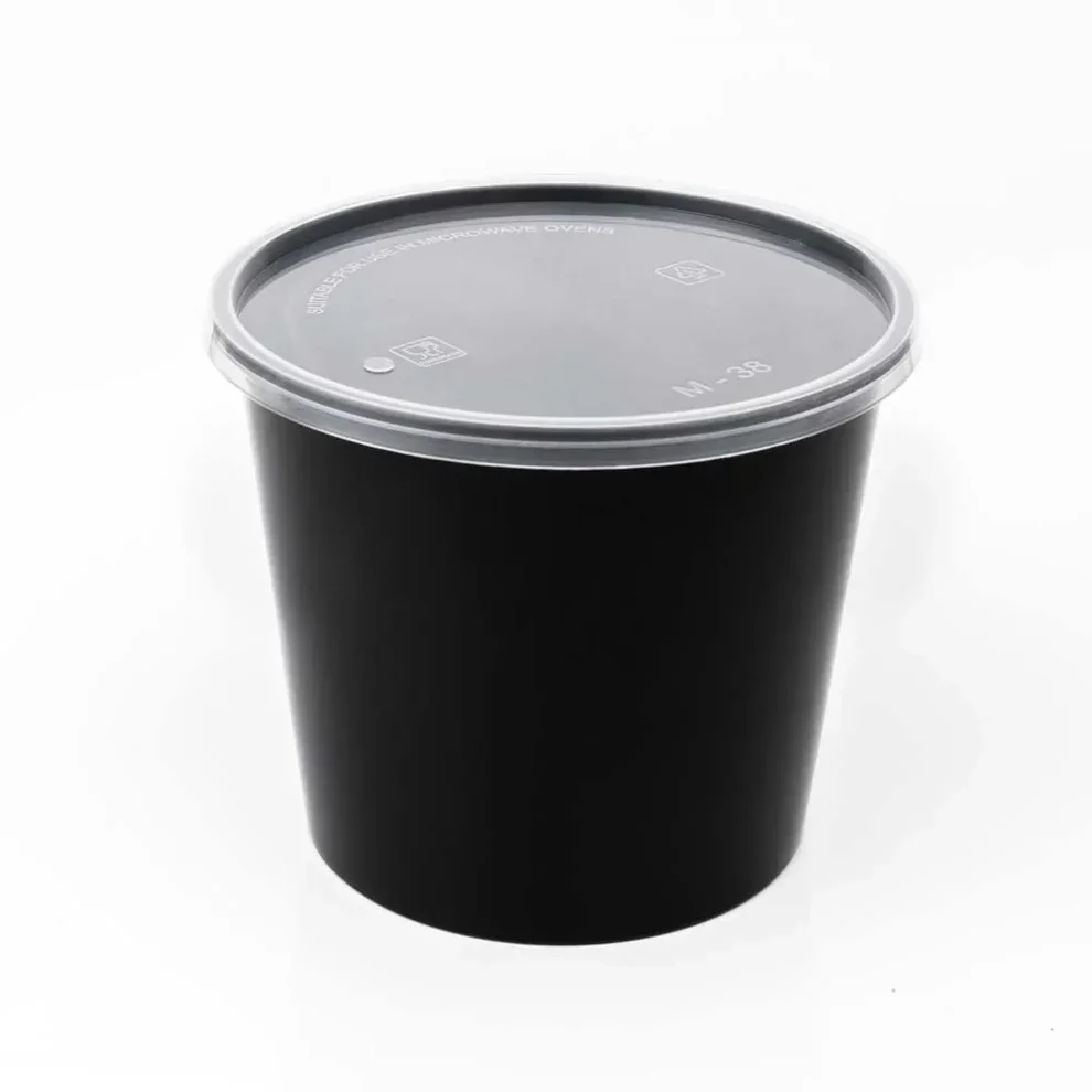 Disposoul Round Food Container With LID 50 Oz 1500Ml