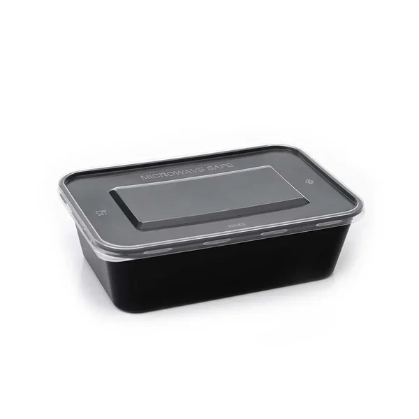 Disposoul Rectangular Food Container With LID 650ml