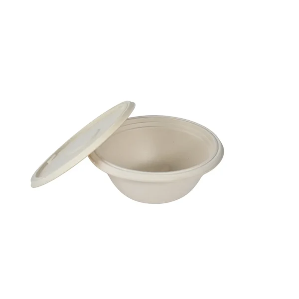 Xpercia Biodegradable Bagasse Takeaway Round Container With LID 500Ml